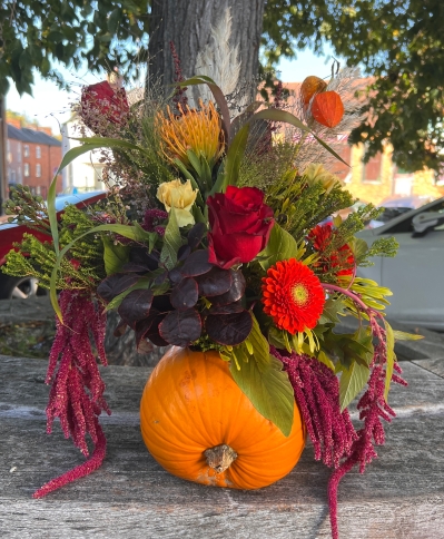 Pumpkin Arrangement (with an eco twist)