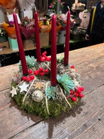 Nordic Christmas wreath table decoration